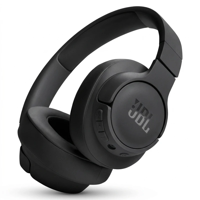 هدفون بلوتوثی جی بی ال مدل Tune 720BT با نویز کنسلینگ میکروفون (ENC)، درگاه شارژ USB Type-C، با قابلیت اتصال به چند دستگاه، دارای طراحی تاشو، قابلیت شارژ سریع، اتصال به صورت بی سیم و ‌، مقاوم در برابر رطوبت و عرق